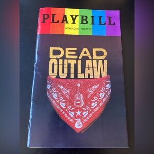 Dead Outlaw Rainbow Pride Playbill June 2025 Original Broadway Musical Cast Rare